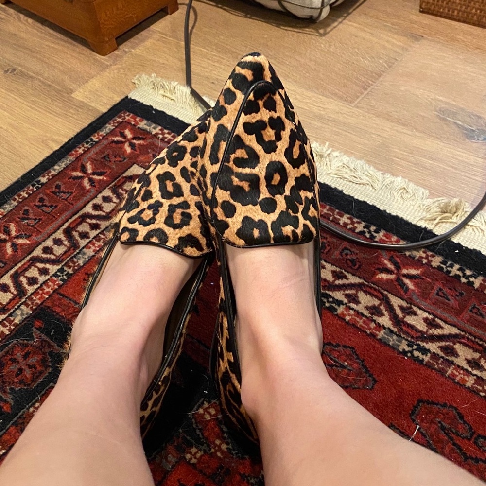 Leopard Print Loafers